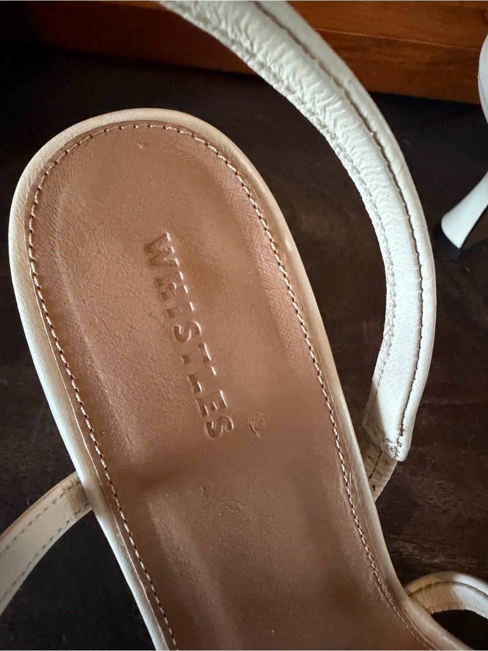 Whistles Ivory Strappy Square-Toe Heeled Sandals - Picture 3 of 7
